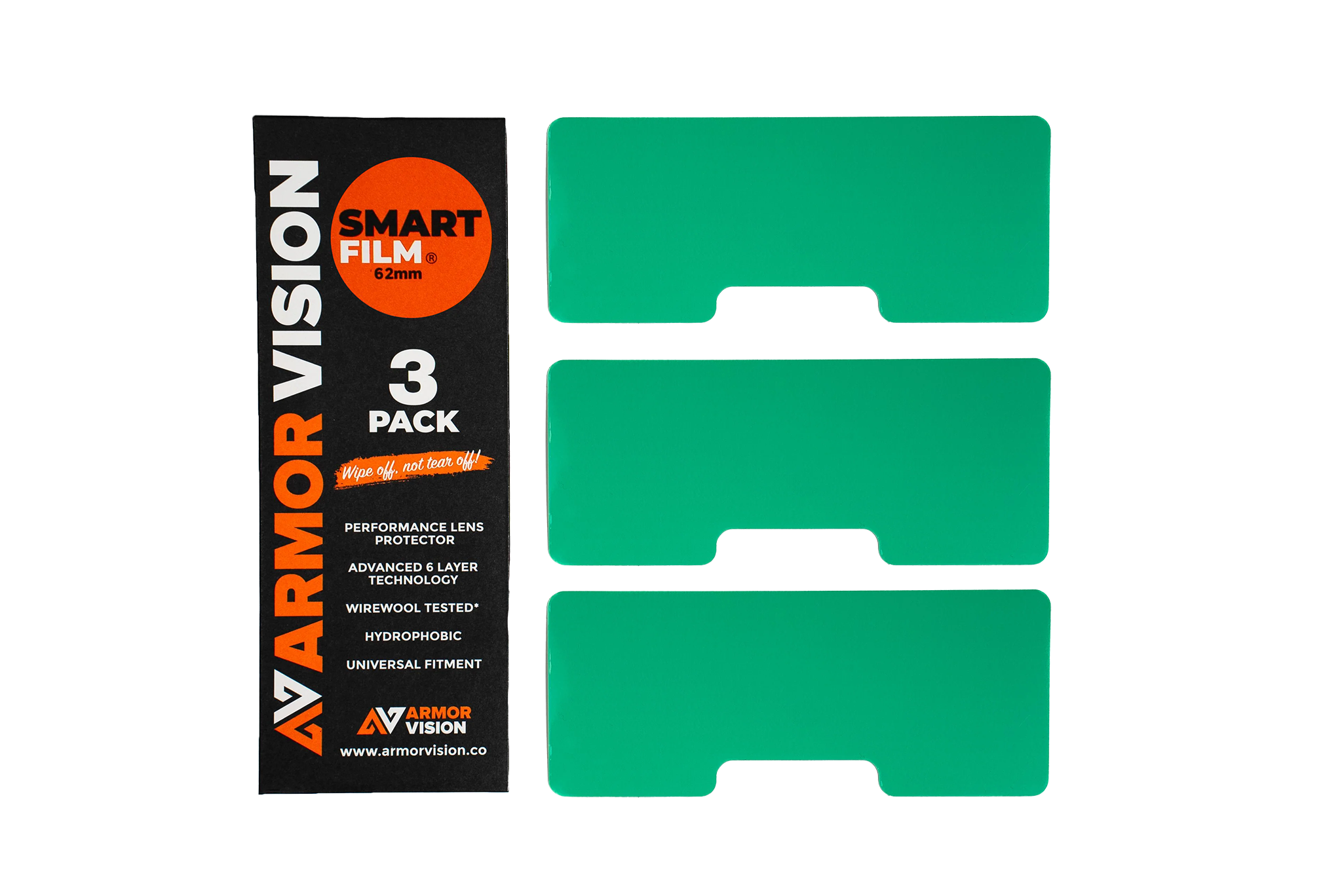 Armor Vision Lens Protector Smart Film - 62 mm - 3 Pcs