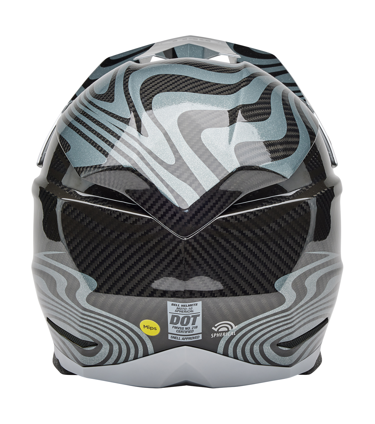Bell Motocross Helmet Moto-10 Spherical Cortex - Silver / Grey