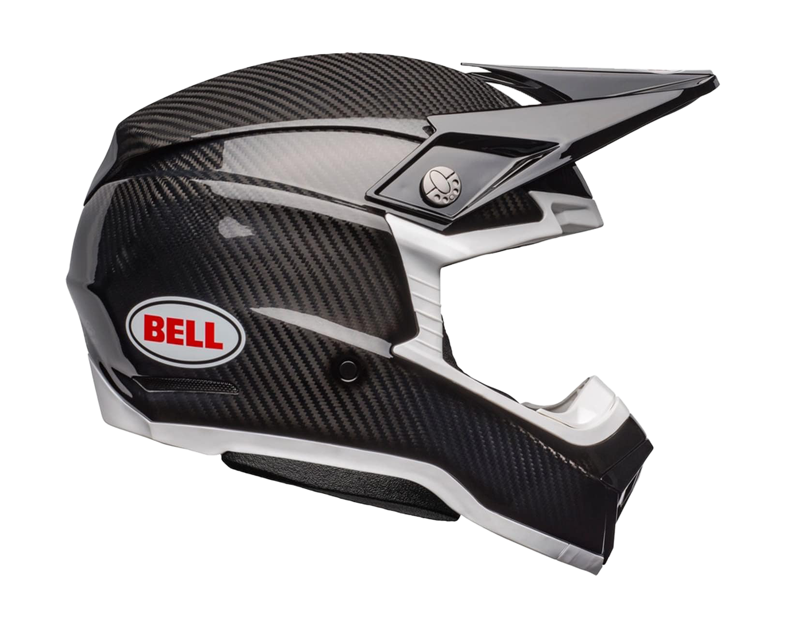 Bell Motocross Helmet Moto-10 Spherical Solid - Black / White