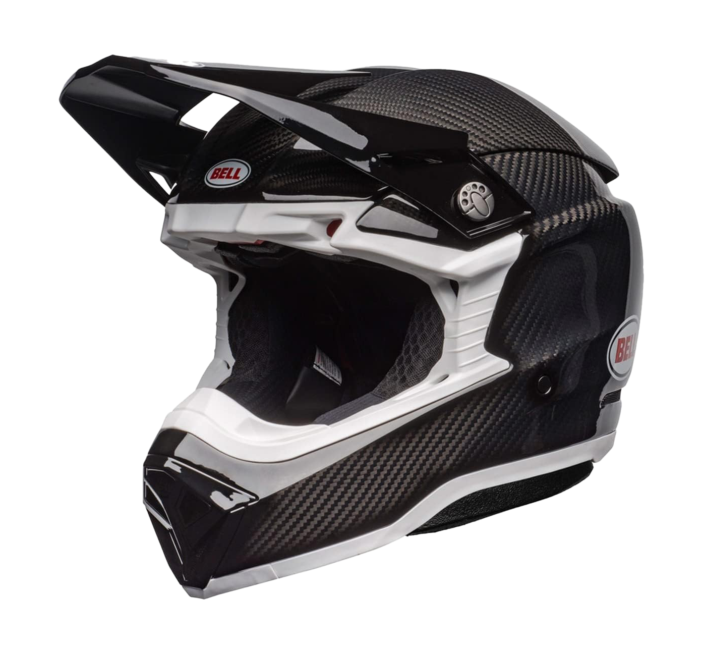 Bell Motocross Helmet Moto-10 Spherical Solid - Black / White
