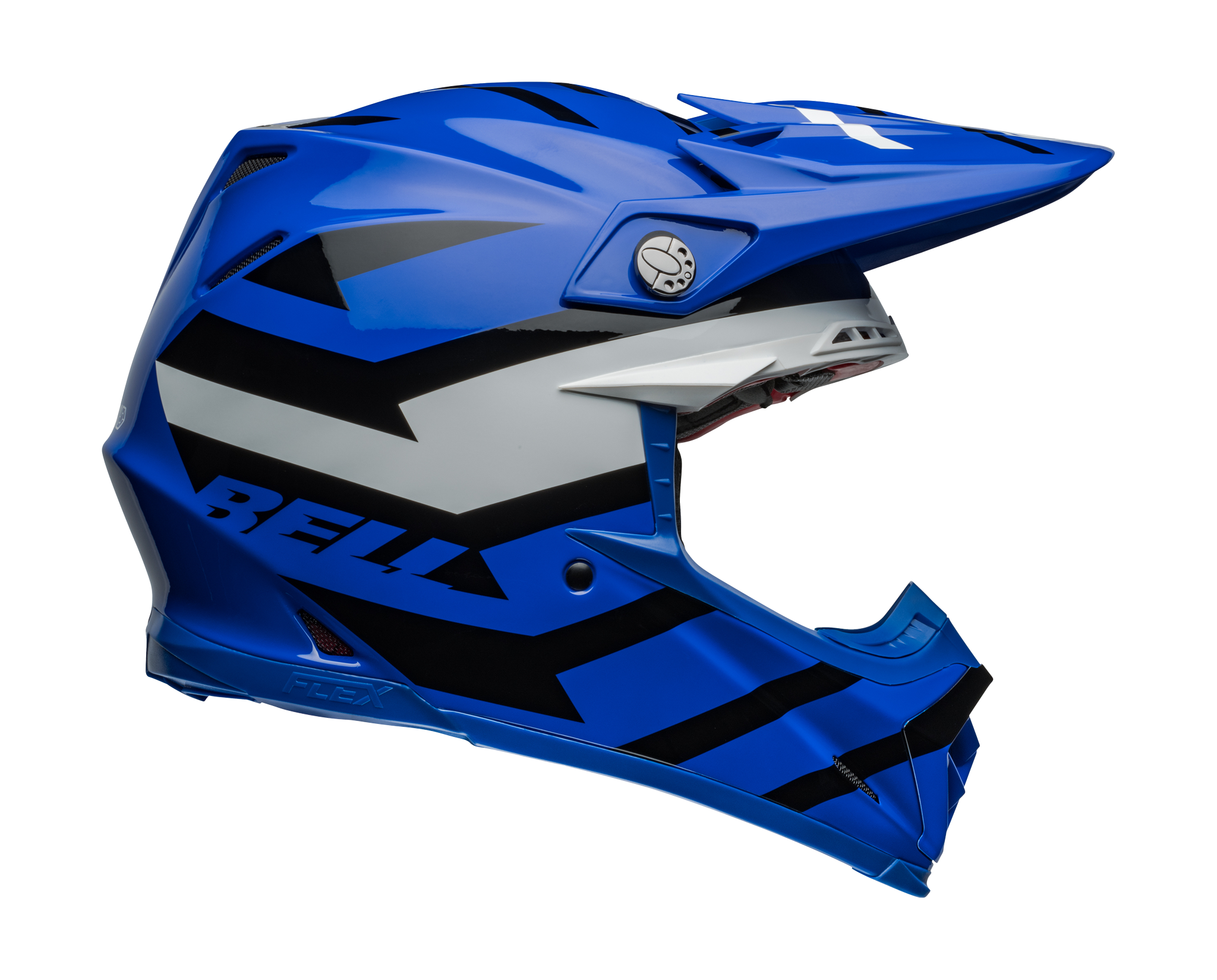 Bell Motocross Helmet Moto-9S Flex Banshee - Blue / White