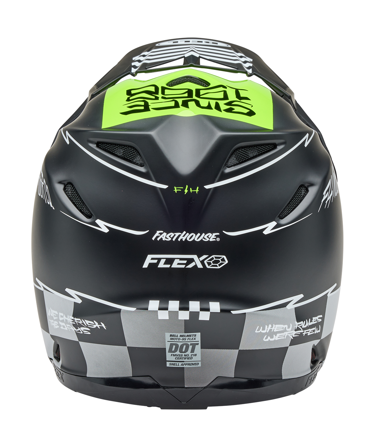 Bell Motocross Helmet Moto-9S Flex Fasthouse Smoke Bomb - Black / High-vis