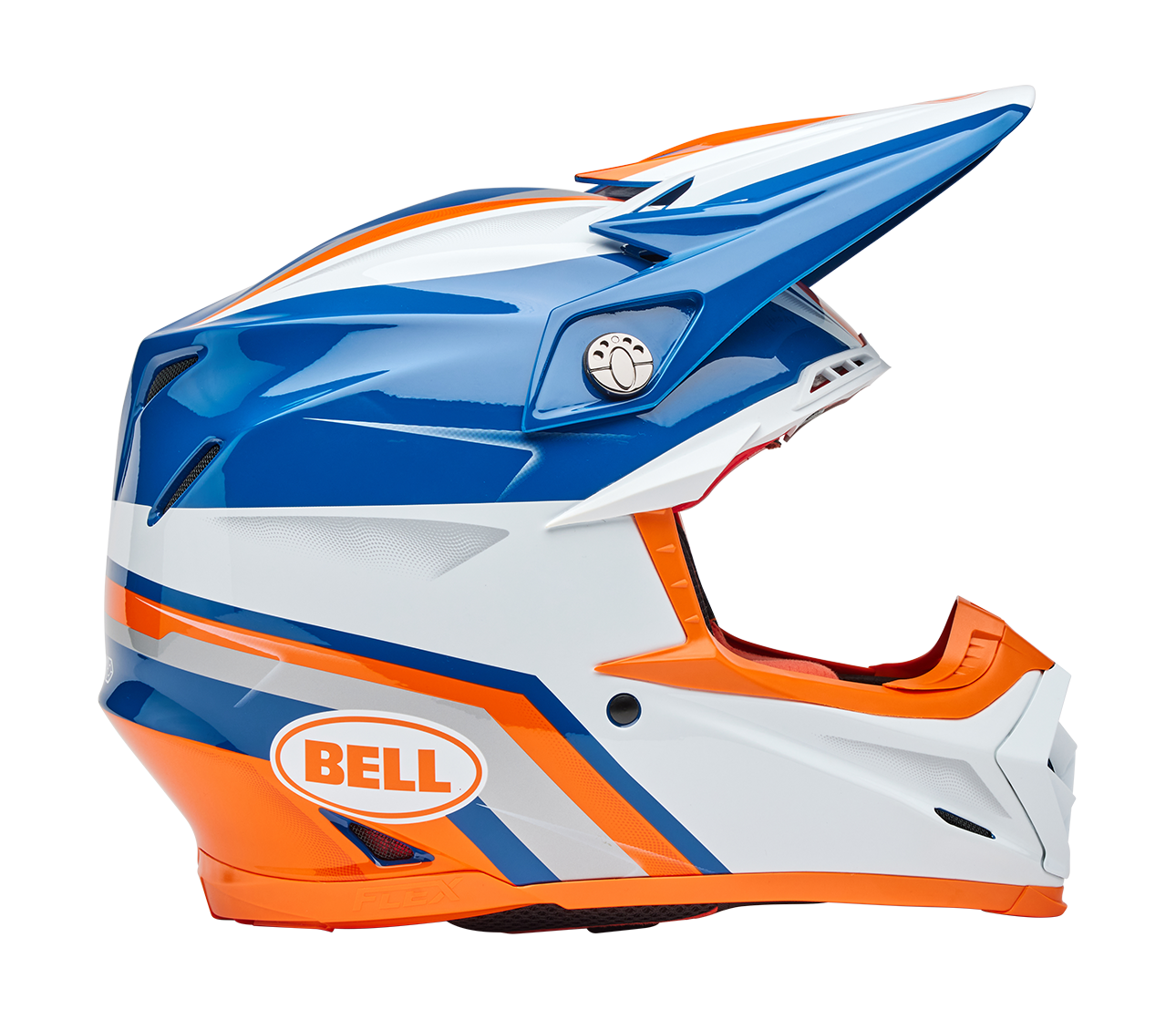 Bell Motocross Helmet Moto-9S Flex Merchant - Orange / Blue