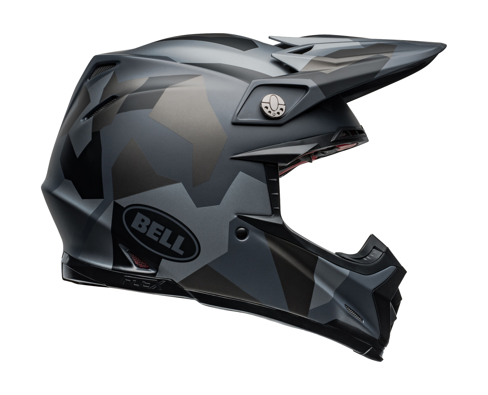 Bell Motocross Helmet Moto-9S Flex Rover - Grey / Camo
