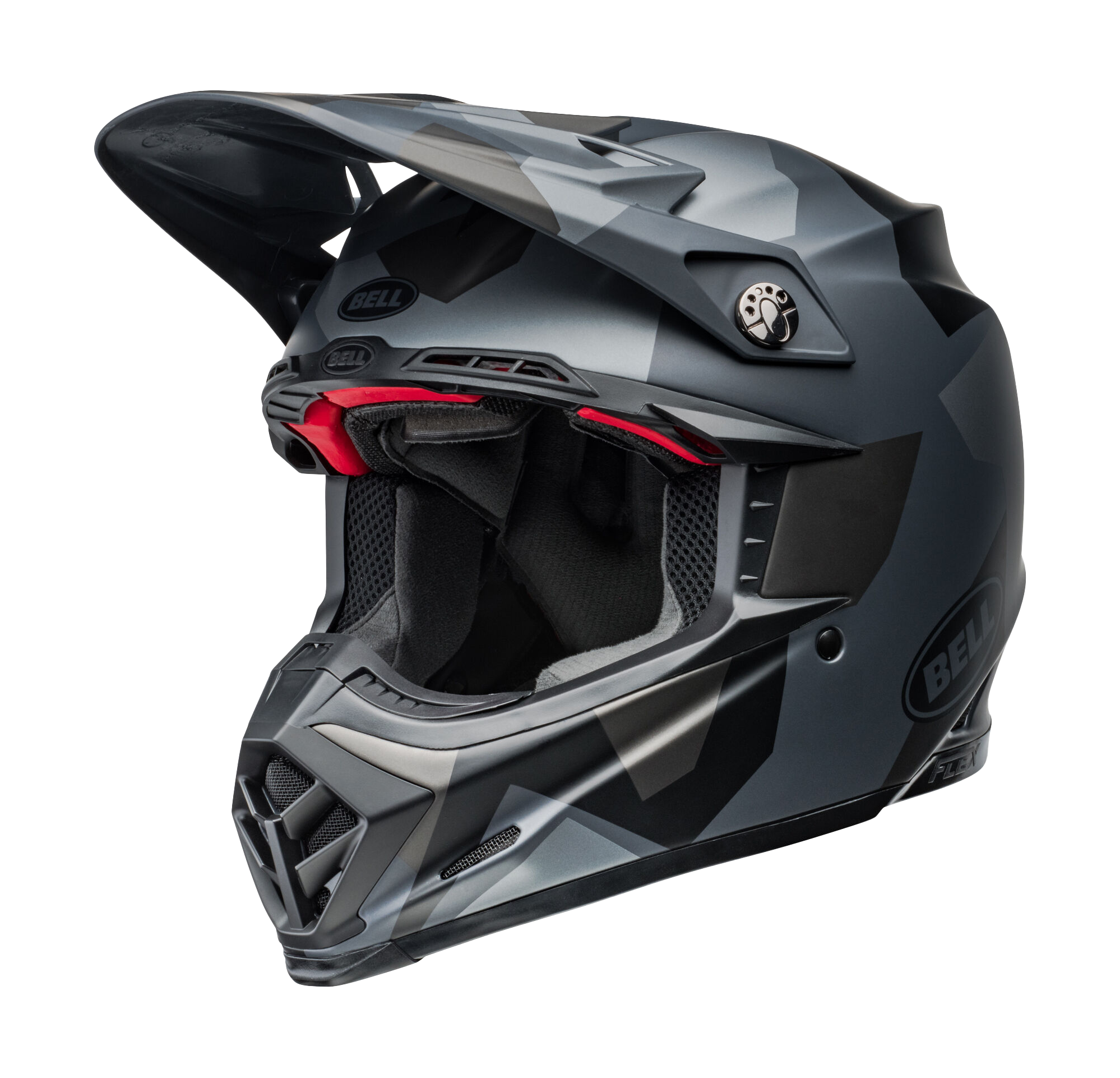 Bell Motocross Helmet Moto-9S Flex Rover - Grey / Camo