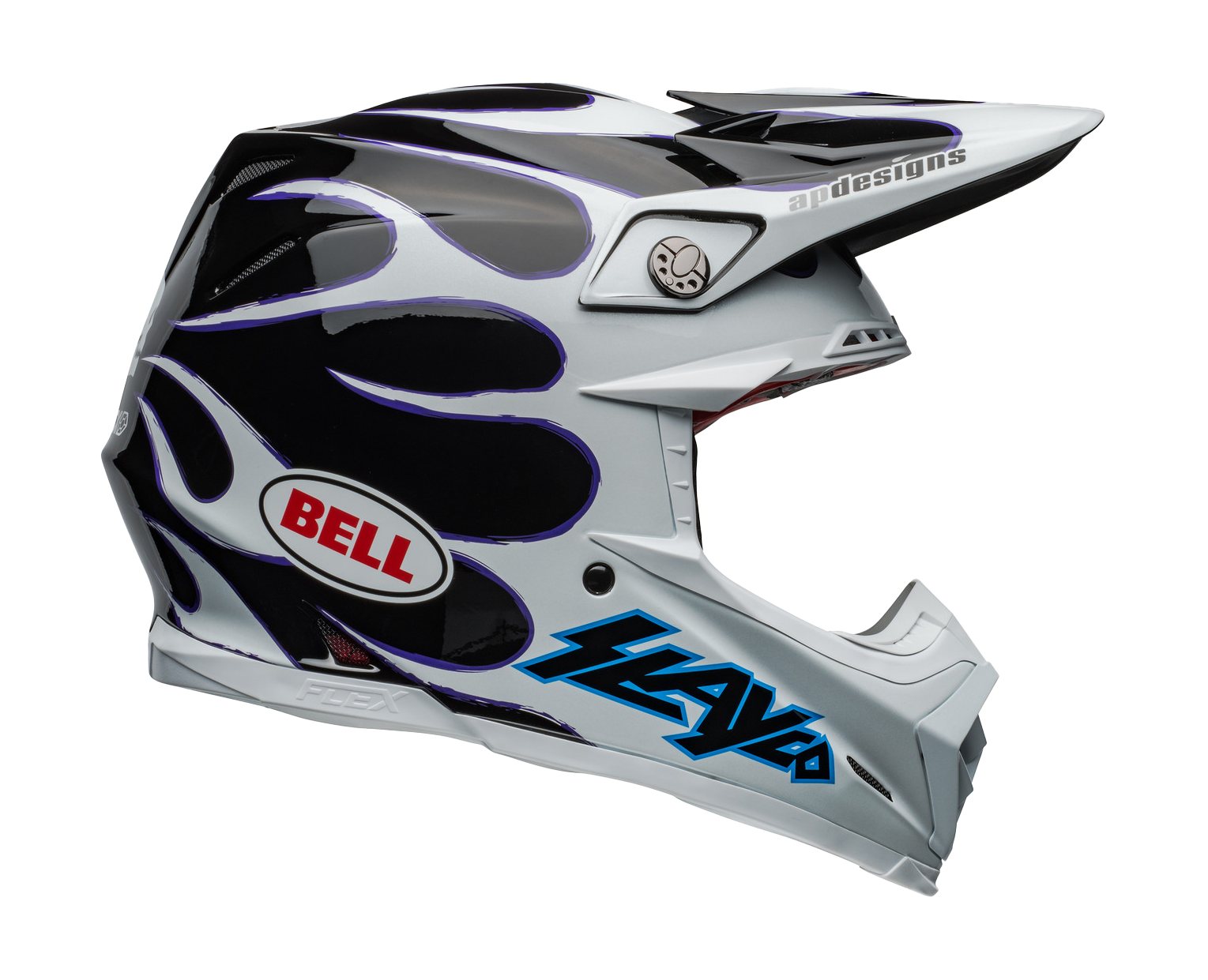 Bell Motocross Helmet Moto-9S Flex Slayco 24 - White / Black