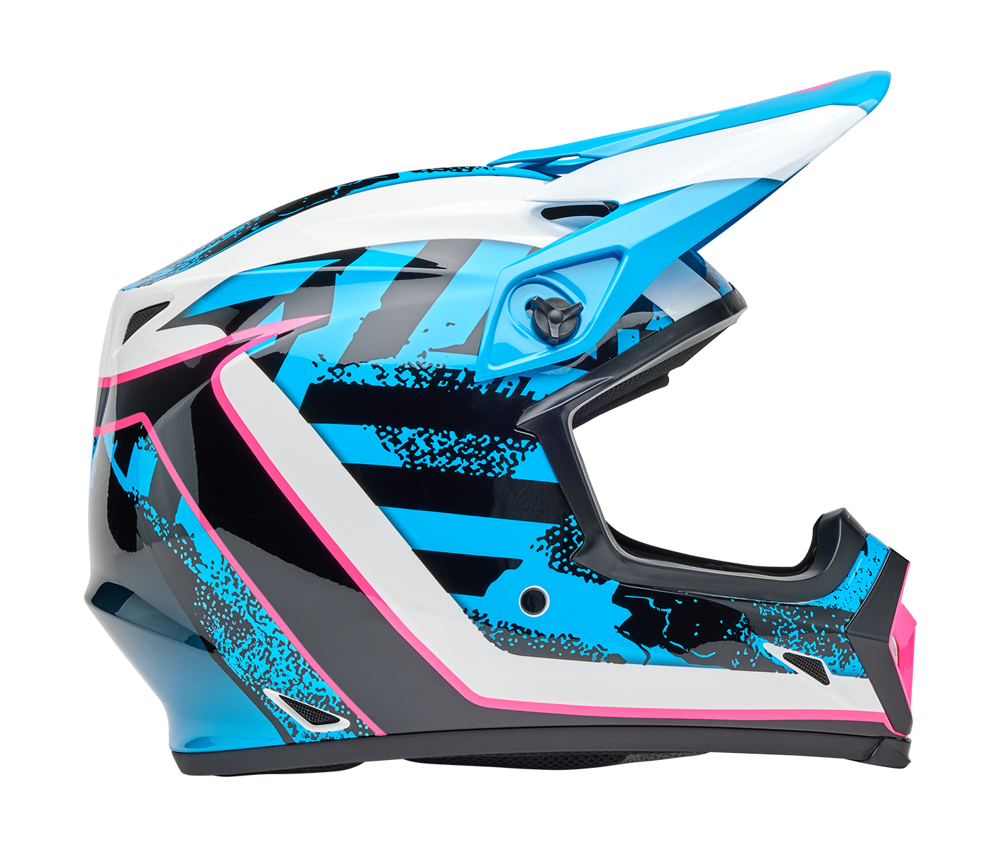Bell Motocross Helmet MX-9 Breakdance - Blue / Pink