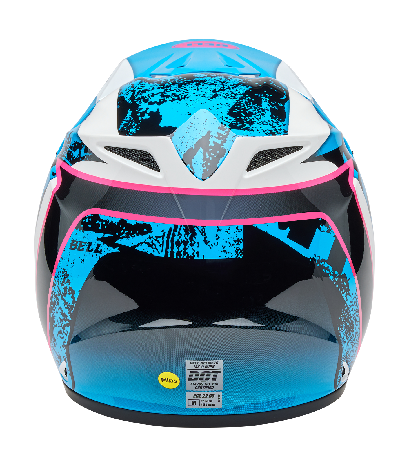 Bell Motocross Helmet MX-9 Breakdance - Blue / Pink