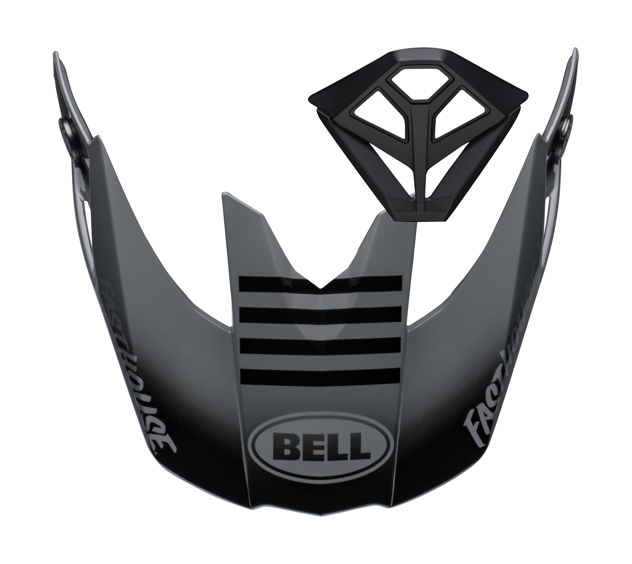 Bell Helmet Visor / Mouth Piece Kit Moto-10 Spherical Fasthouse BMF - Grey / Black