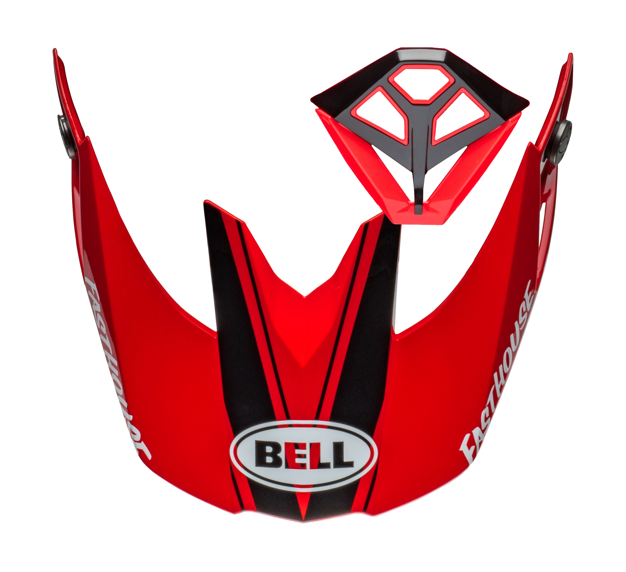 Bell Helmet Visor / Mouth Piece Kit Moto-10 Spherical Fasthouse DITD 24 - Red / Gold
