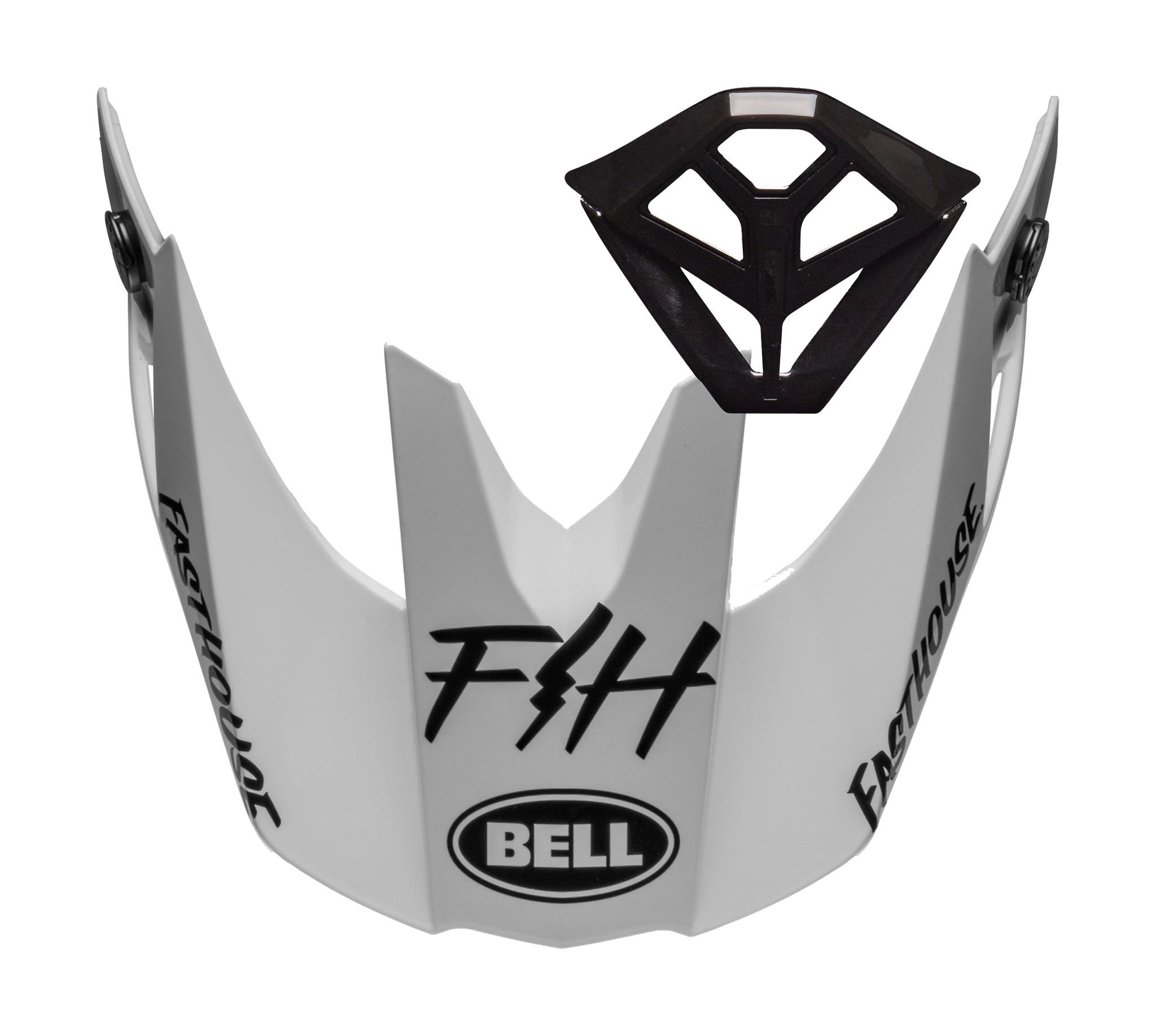 Bell Helmet Visor / Mouth Piece Kit Moto-10 Spherical Fasthouse MOD Squad - White / Black