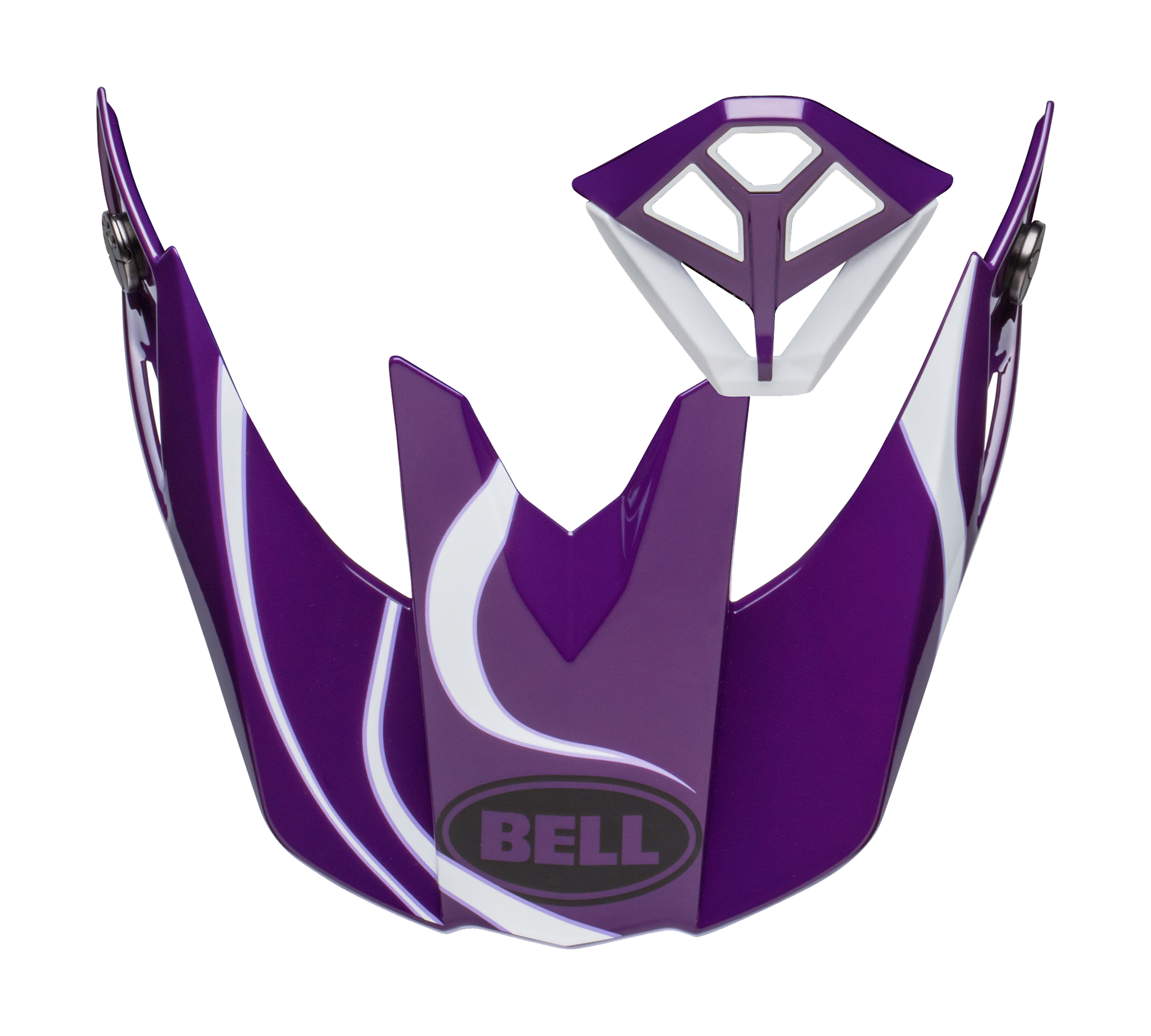 Bell Helmet Visor / Mouth Piece Kit Moto-10 Spherical Slayco - Purple / White