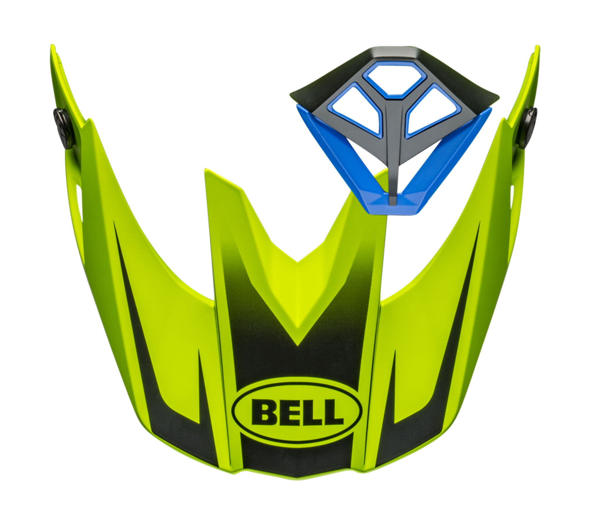Bell Helmet Visor / Mouth Piece Kit Moto-10 Spherical Sliced - Blue / Retina