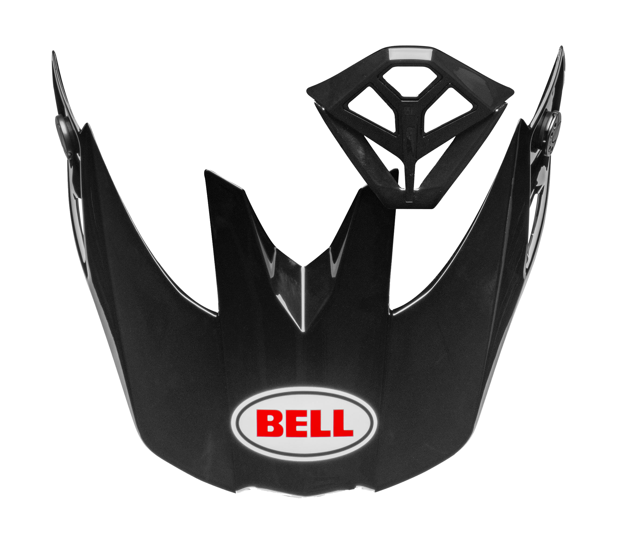 Bell Helmet Visor / Mouth Piece Kit Moto-10 Spherical Solid - Black / White
