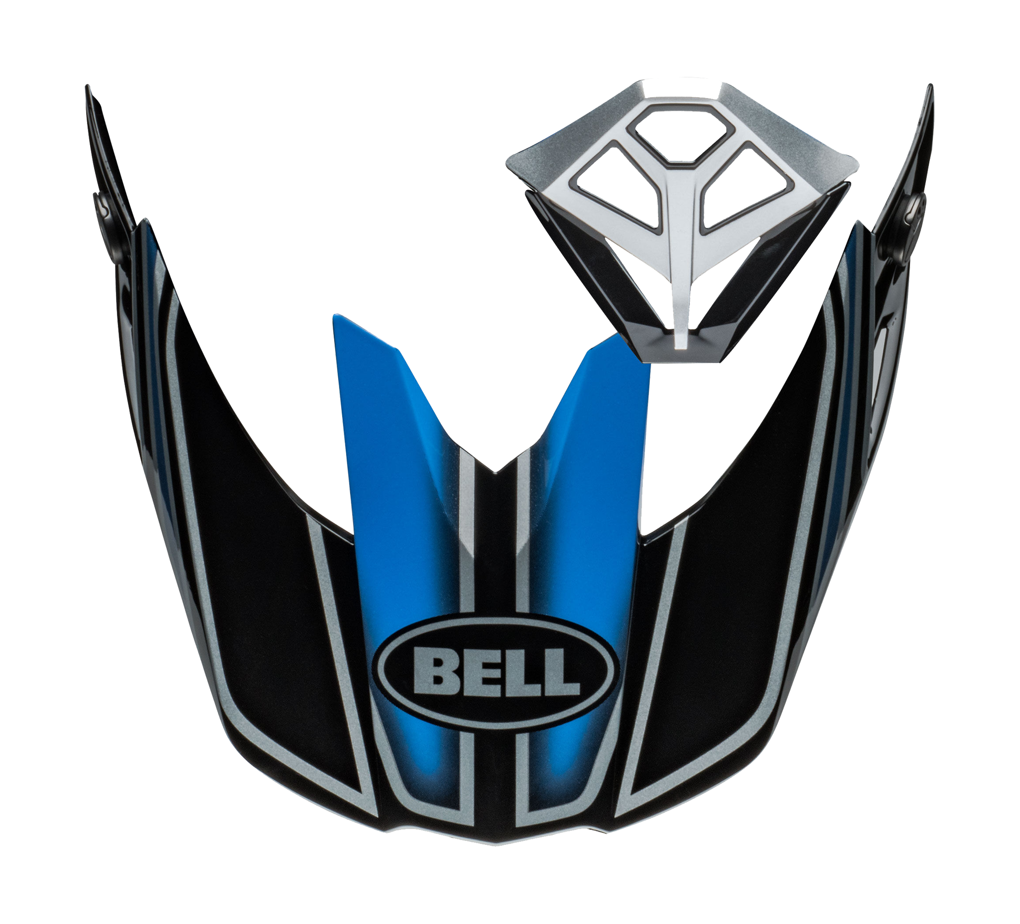 Bell Helmet Visor / Mouth Piece Kit Moto-10 Spherical Webb Marmont - North Carolina Blue