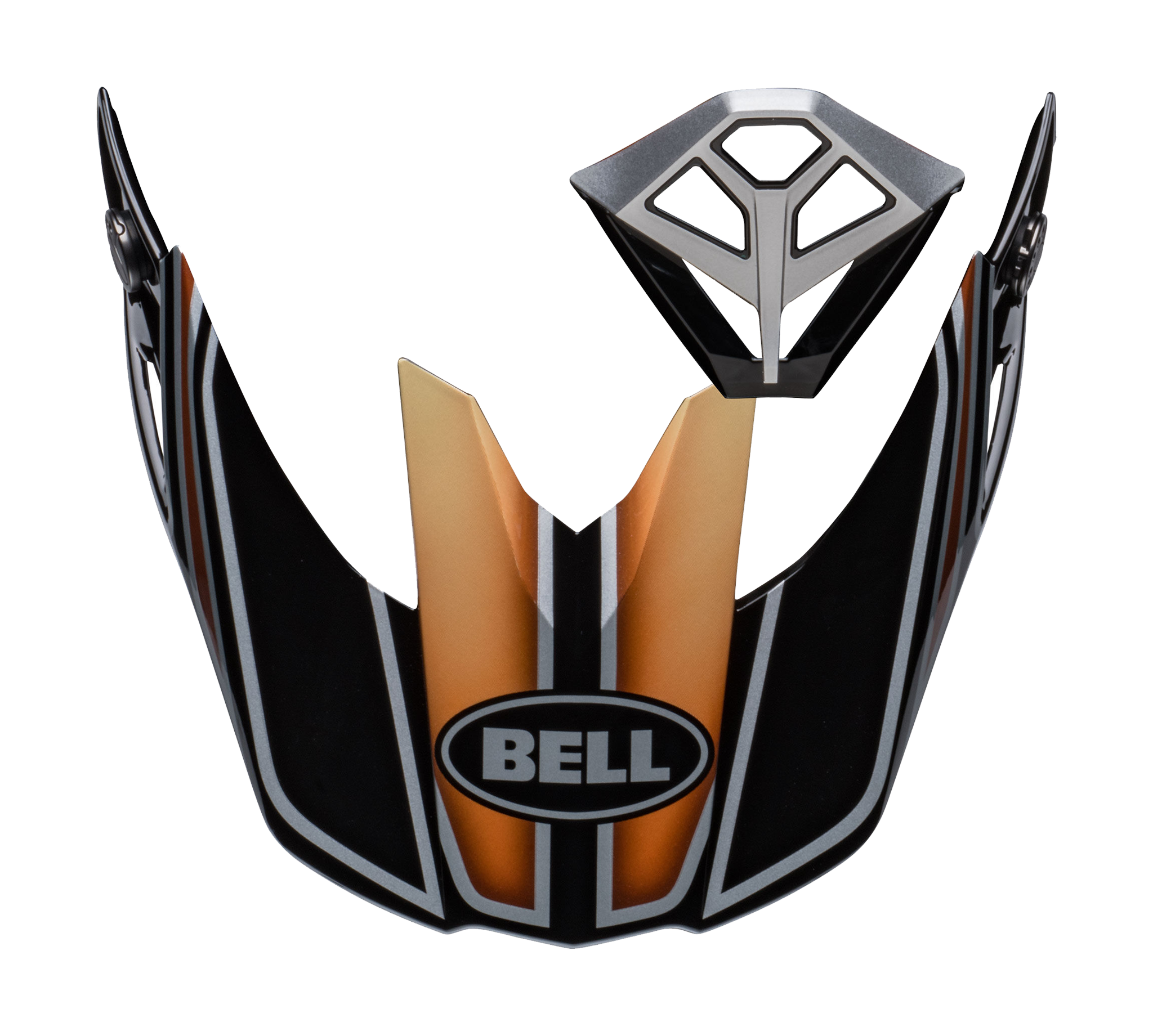 Bell Helmet Visor / Mouth Piece Kit Moto-10 Spherical Webb Marmont - Black / Copper