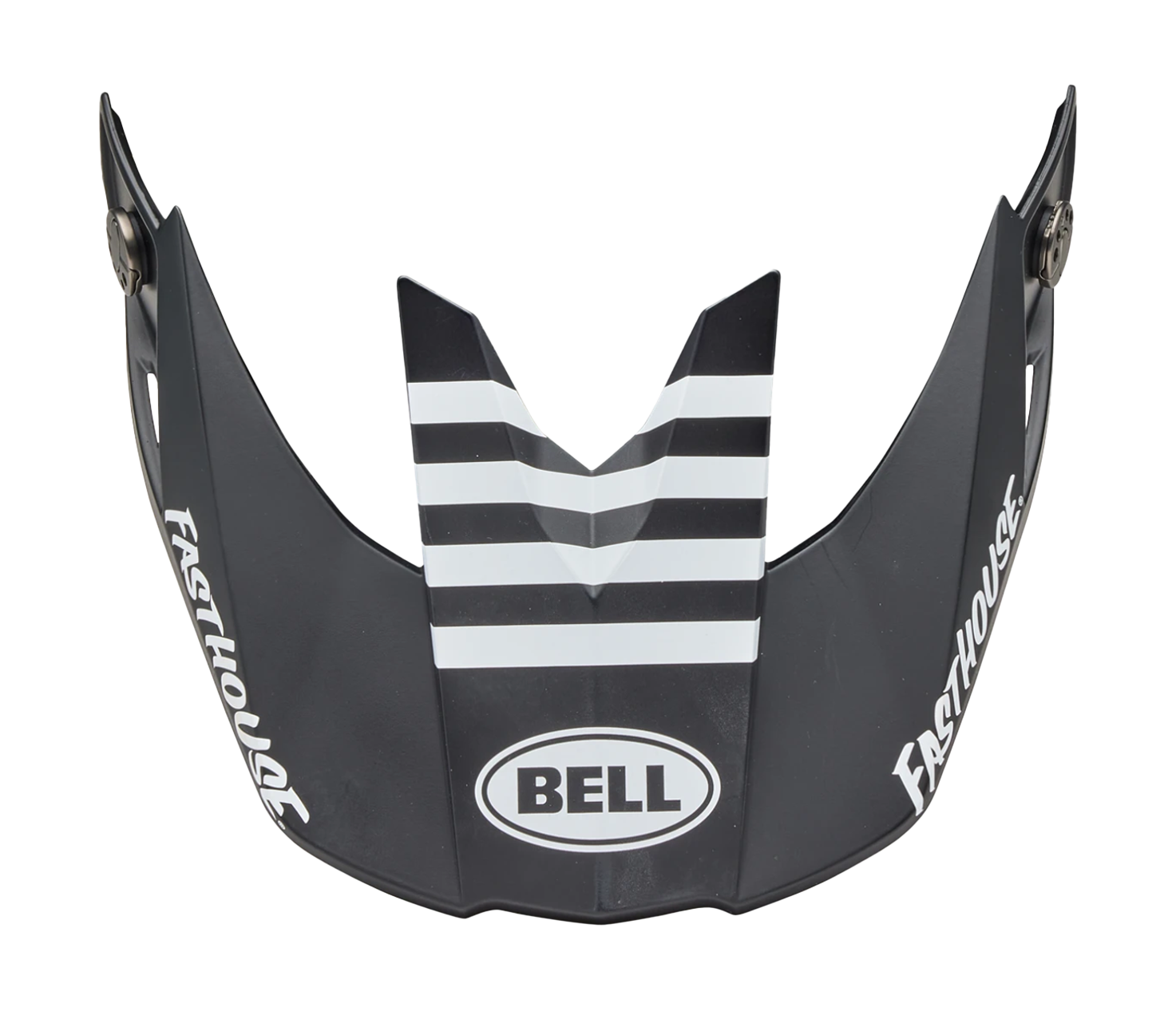 Bell Helmet Visor Moto-10 Spherical Fasthouse Raven - Matte Black / White