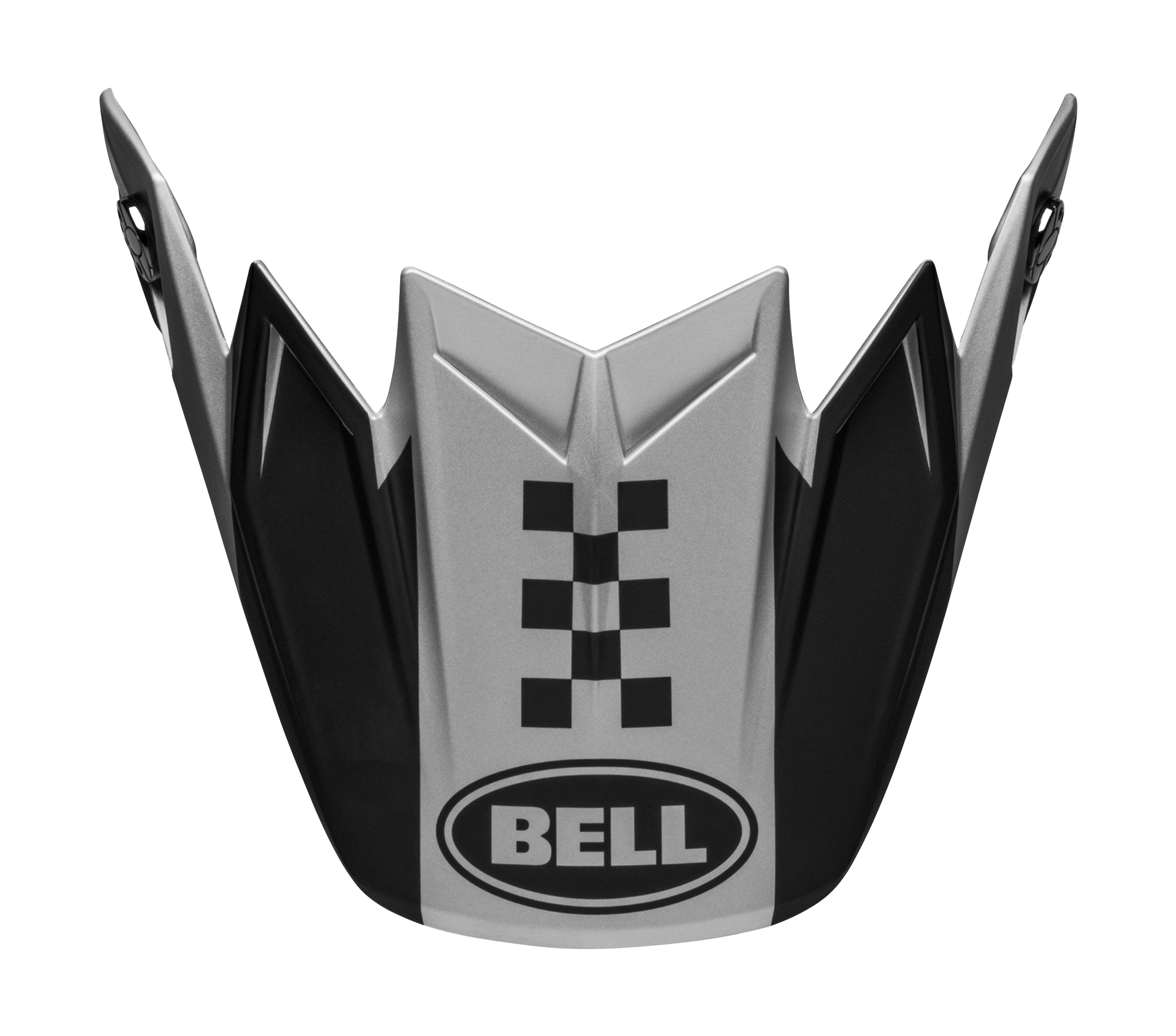 Bell Helmet Visor Moto-9 Flex Breakaway - Matte Silver / Black