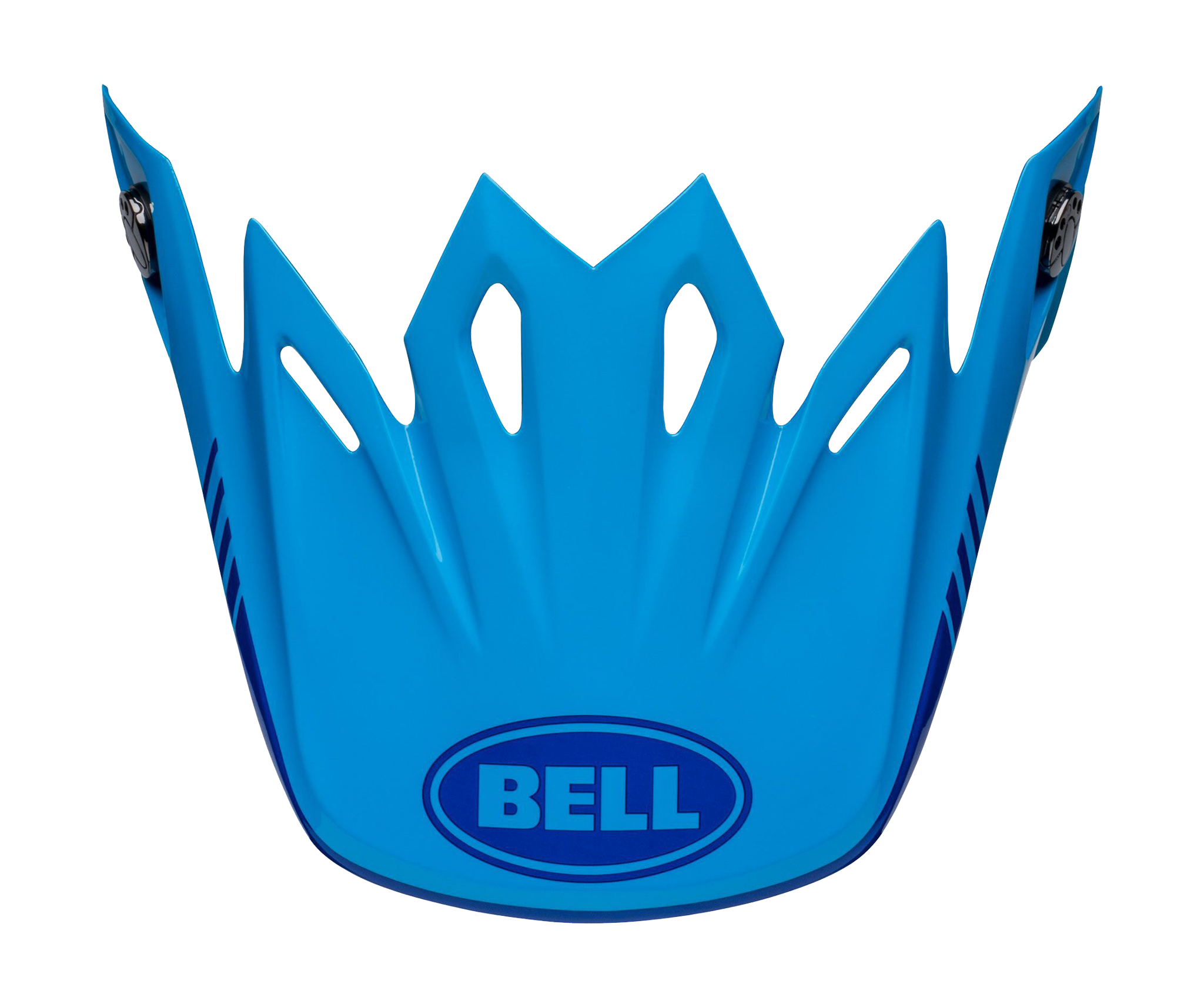 Bell Helmet Visor Moto-9 Louver - Grey / Blue