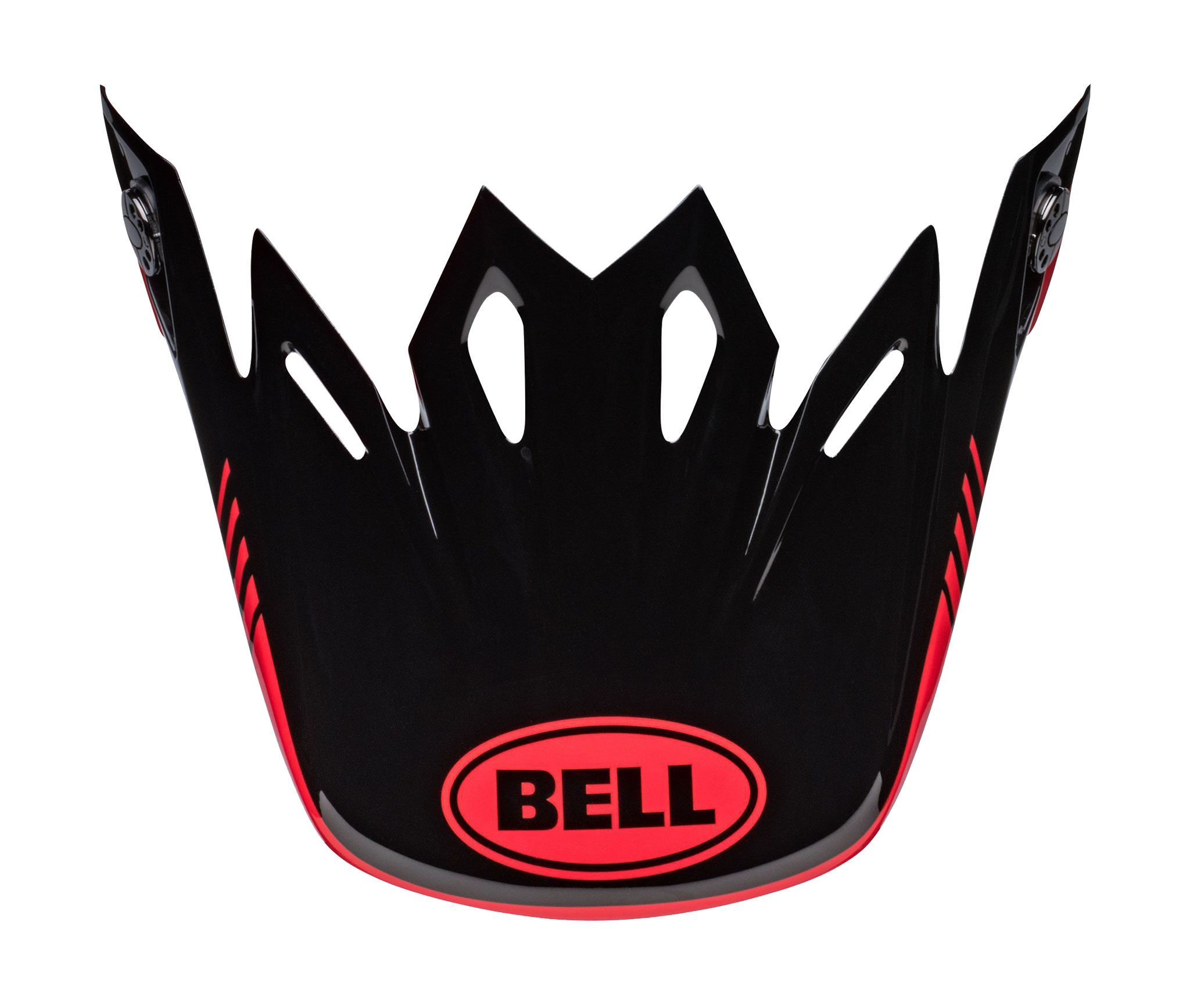 Bell Helmet Visor Moto-9 Louver - Black / Red