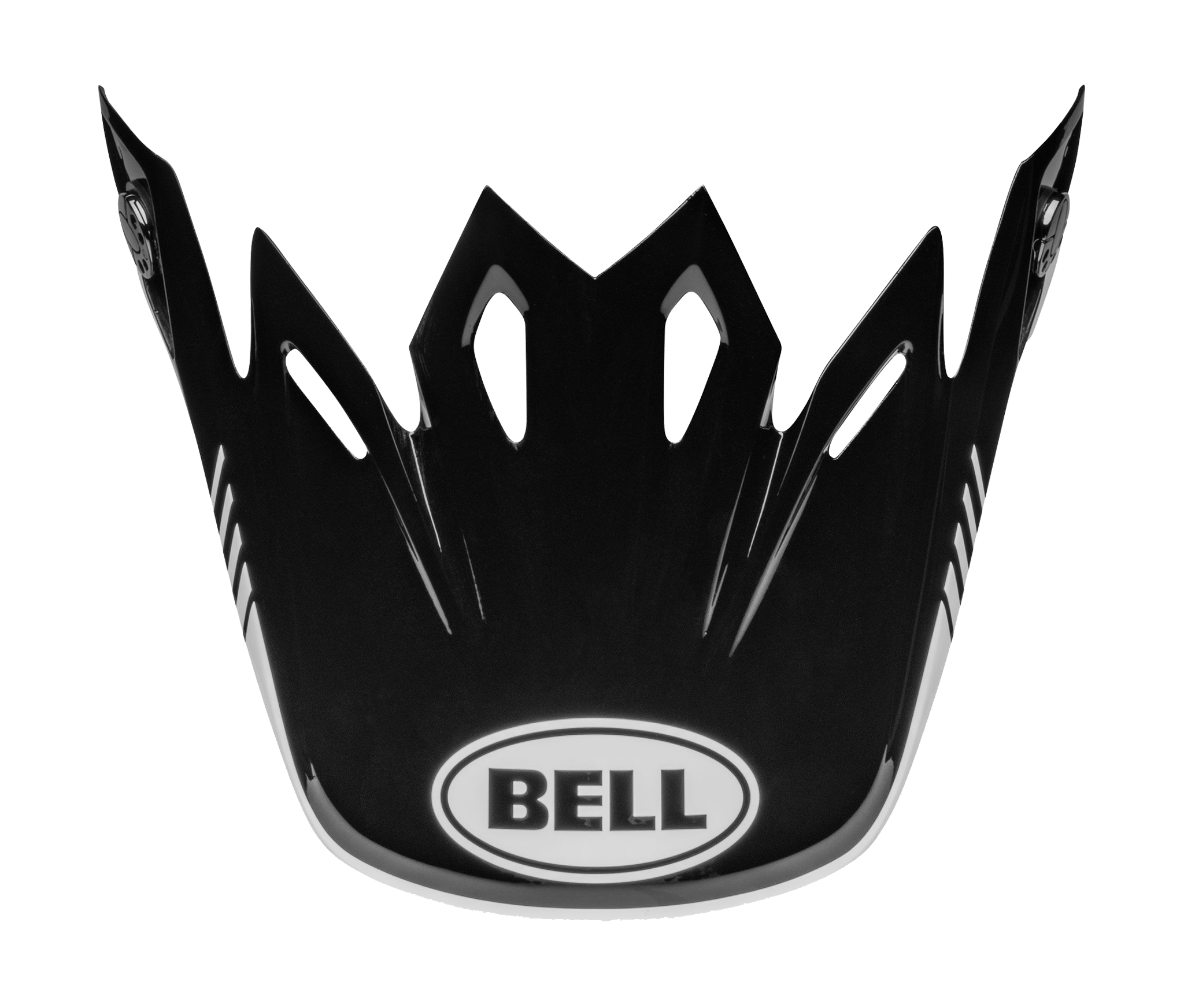 Bell Helmet Visor Moto-9 Louver - Black / White