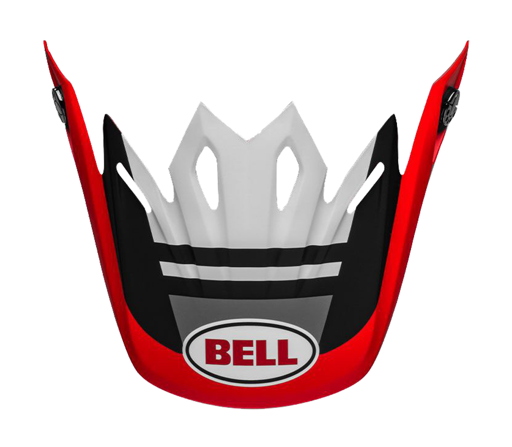 Bell Helmet Visor Moto-9 Prophecy - White / Red / Black