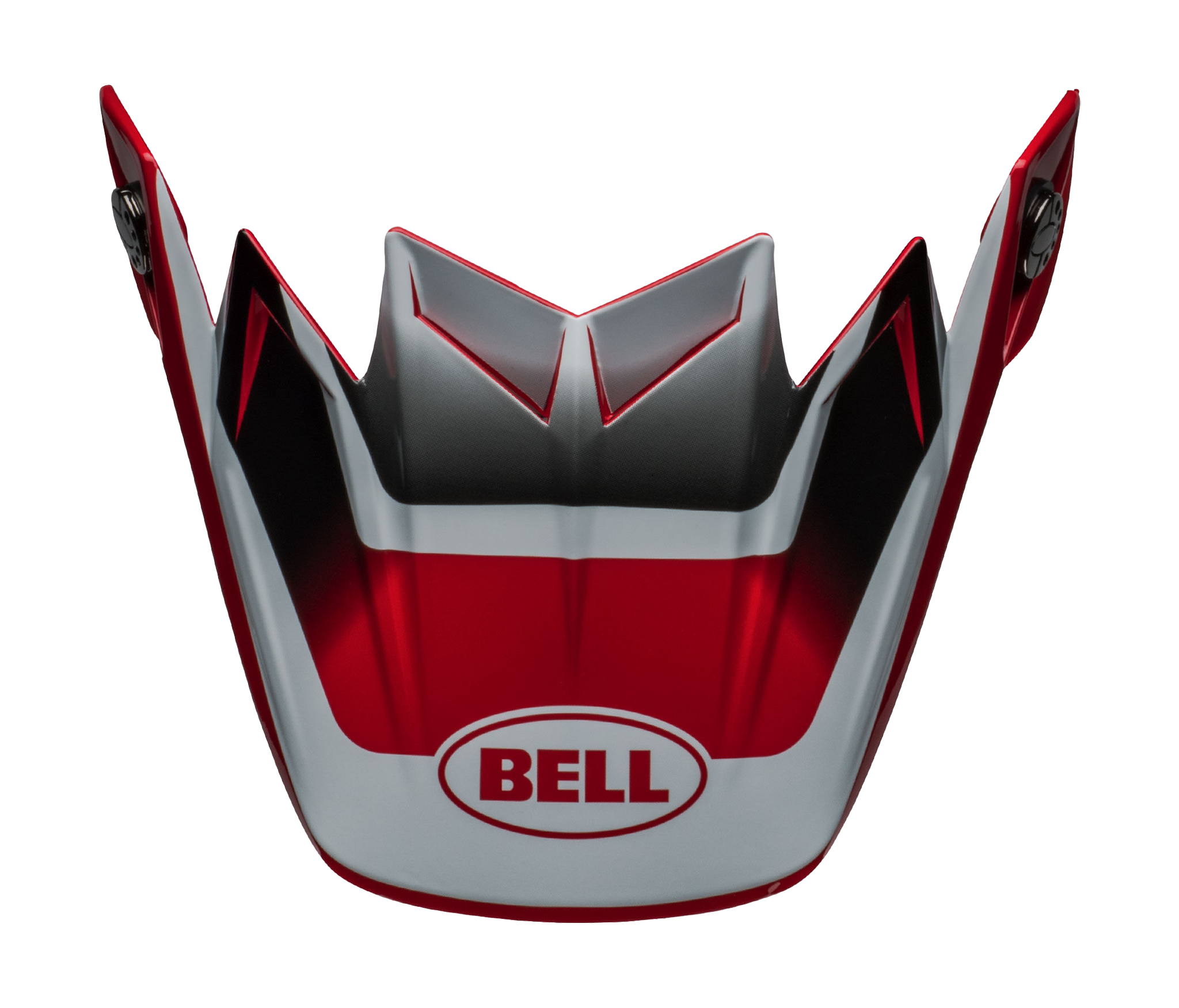 Bell Helmet Visor Moto-9S Flex Rail - Red / White