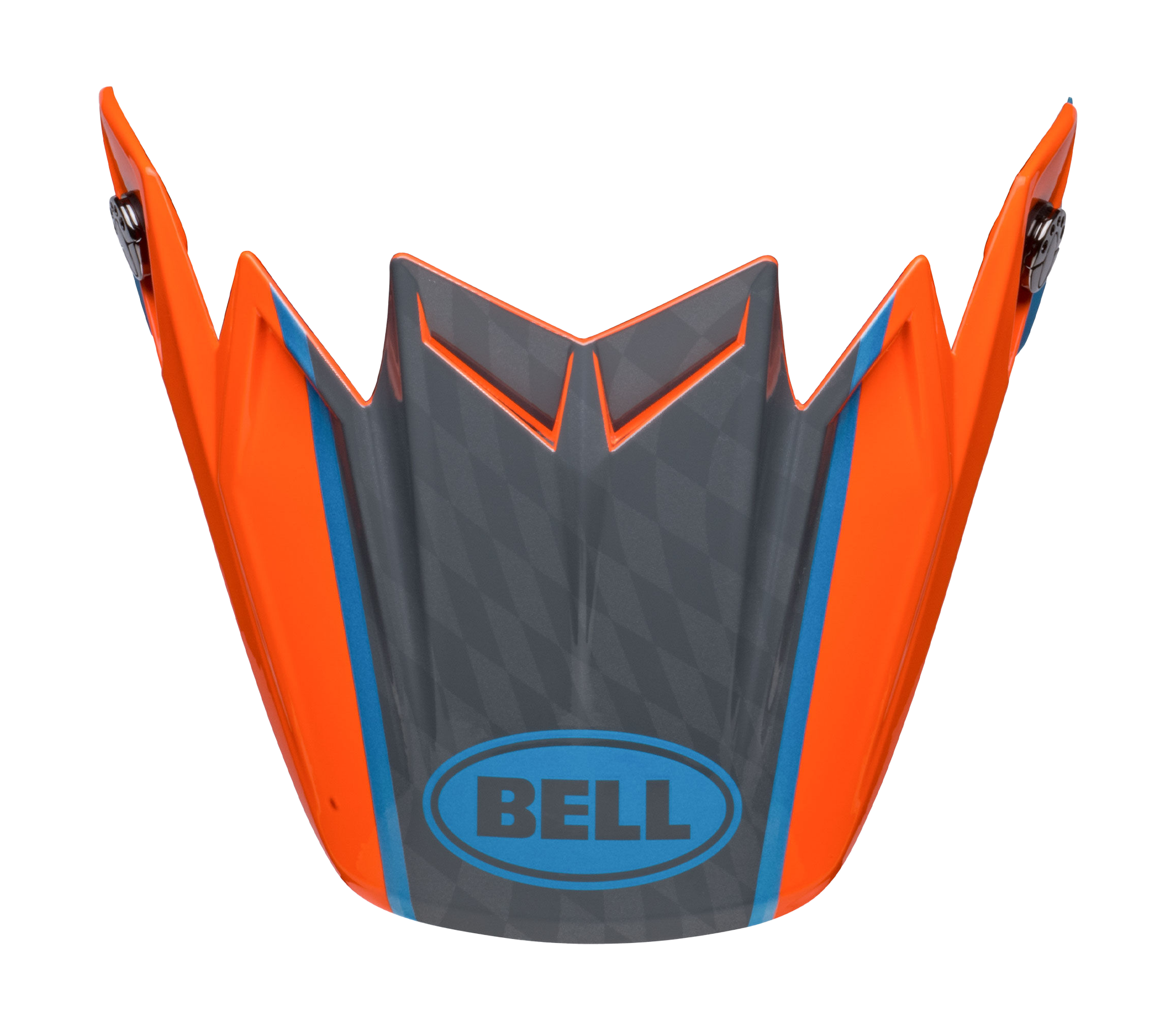 Bell Helmet Visor Moto-9S Flex Sprite - Orange / Grey