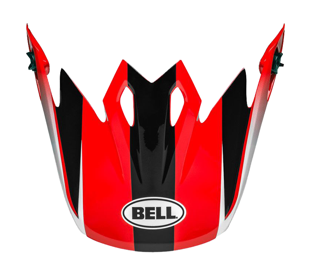 Bell Helmet Visor MX-9 Dash - Red / Black