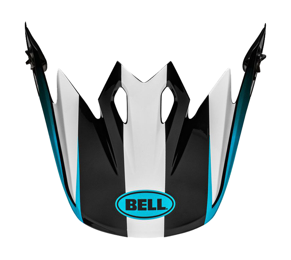 Bell Helmet Visor MX-9 Dash - White / Blue