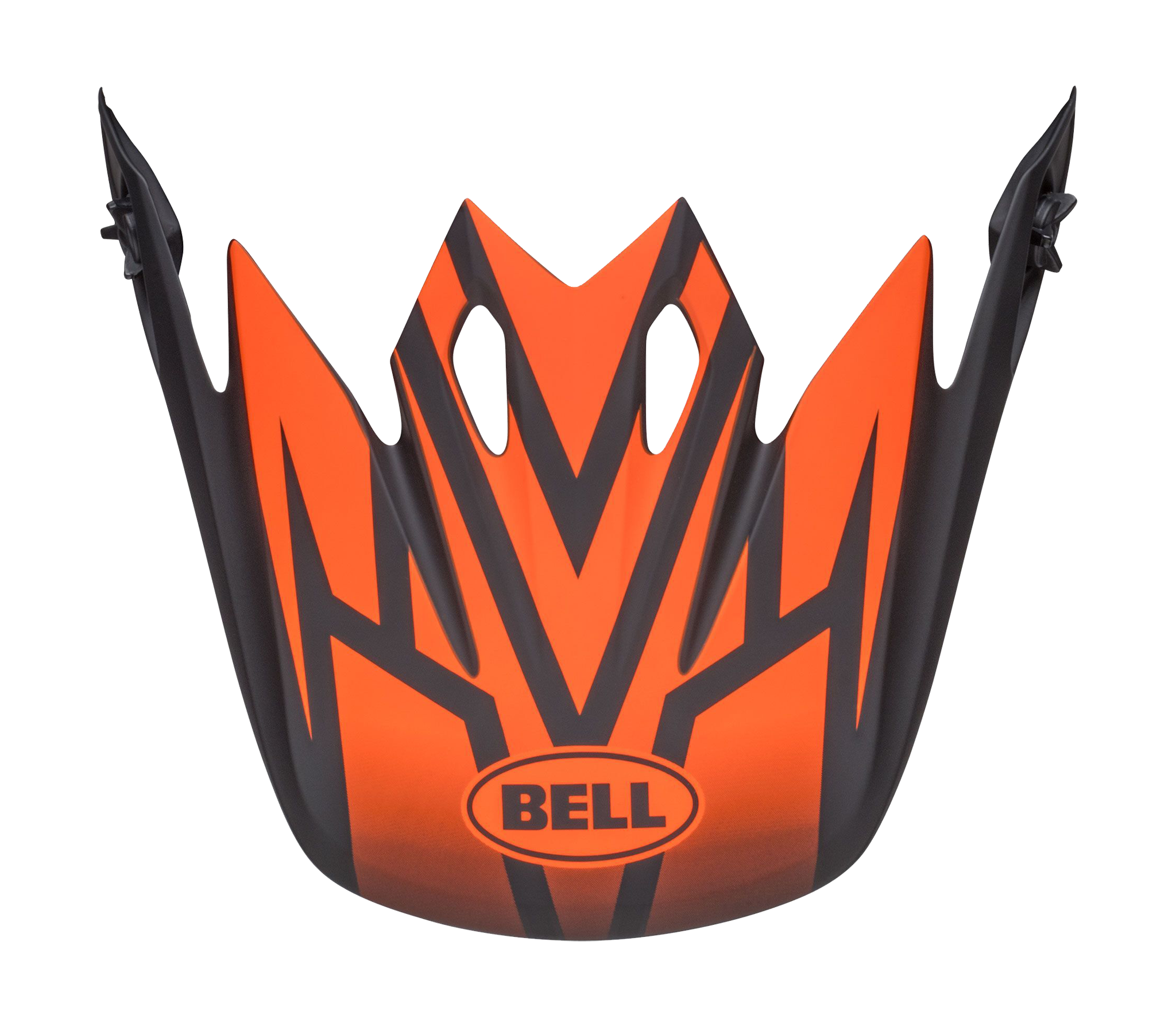 Bell Helmet Visor MX-9 Disrupt - Matte Black / Orange