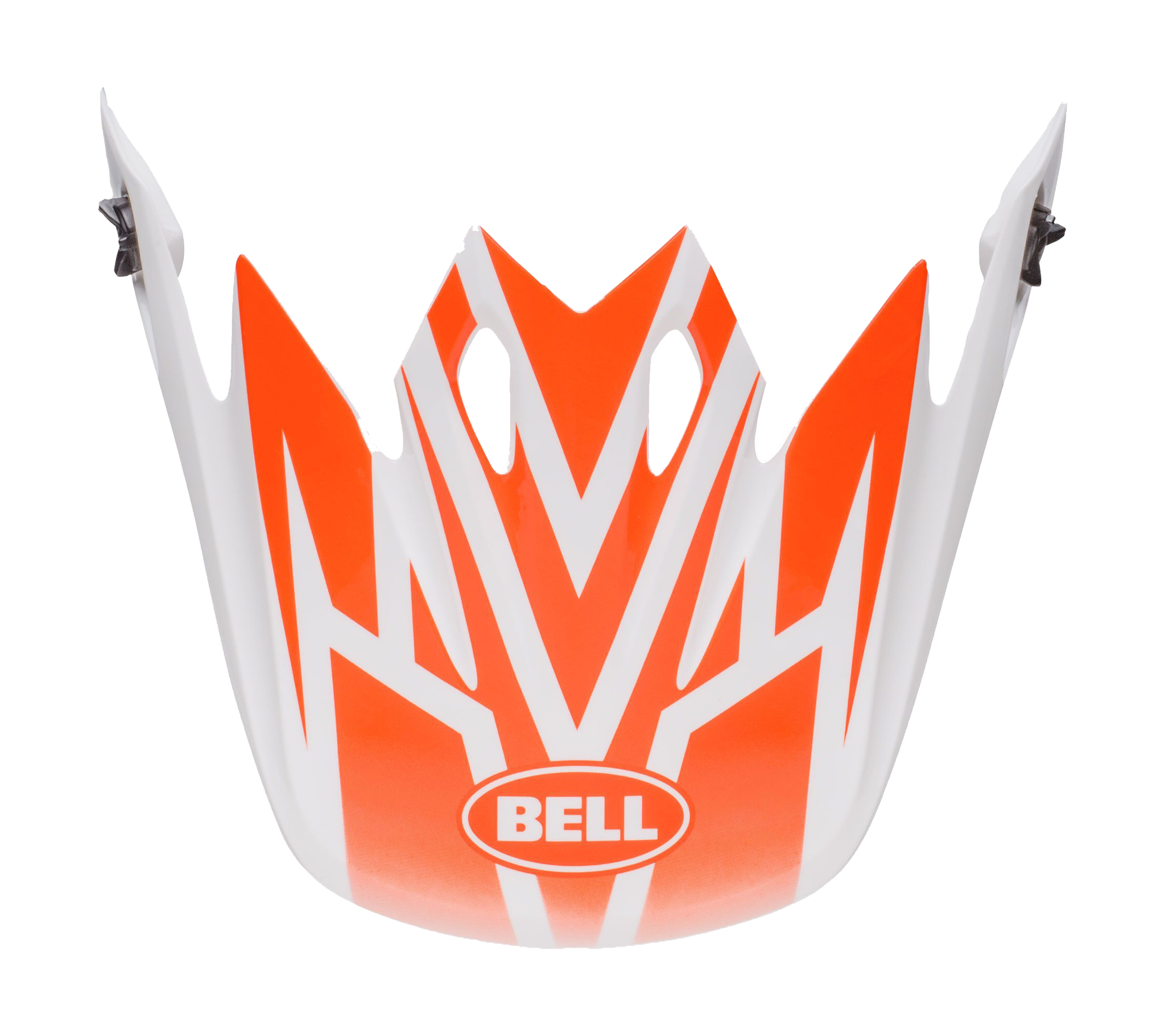 Bell Helmet Visor MX-9 Disrupt - White / Orange