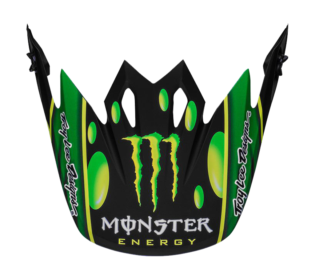 Bell Helmet Visor MX-9 McGrath Showtime - Matte Black / Green