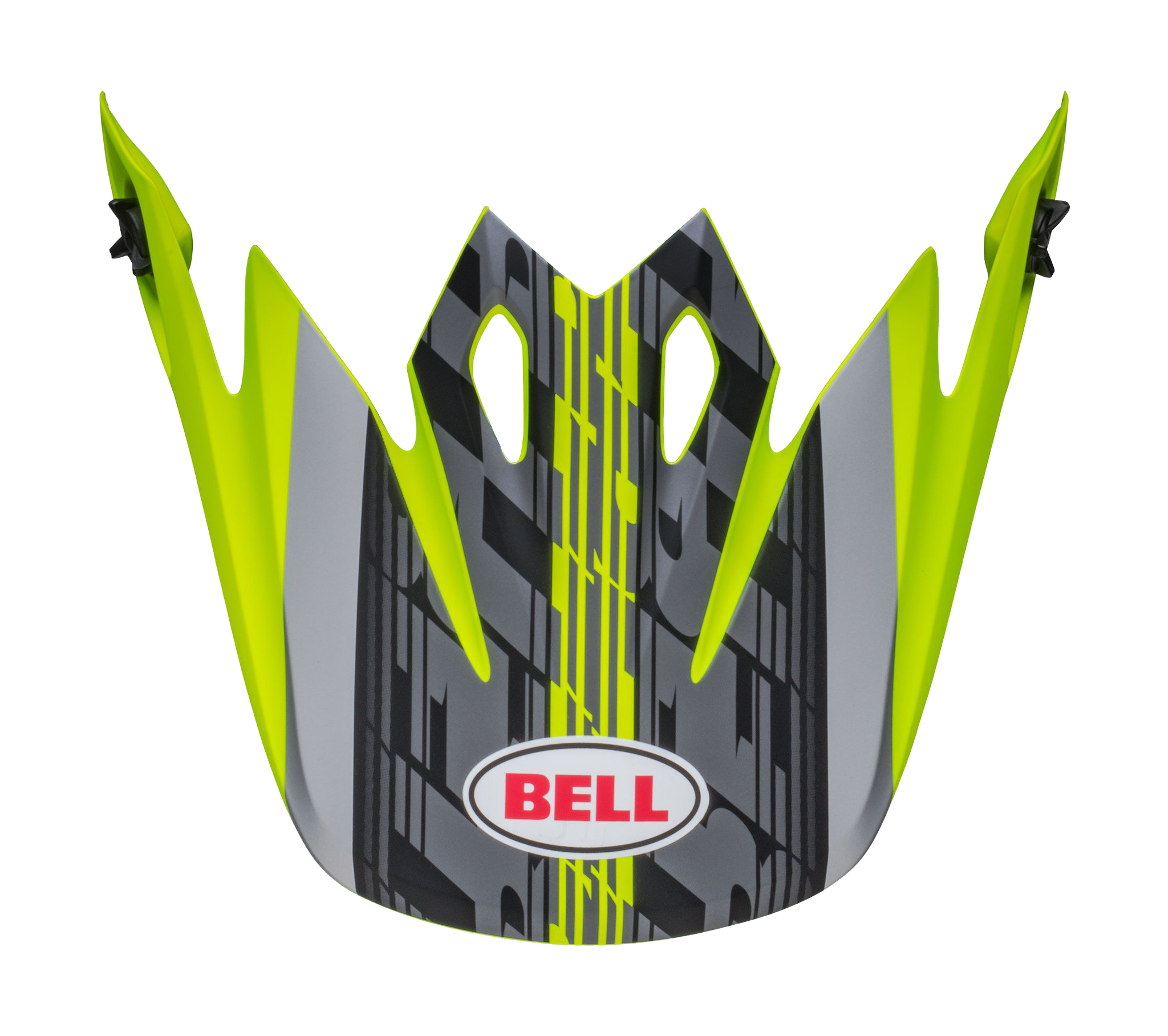 Bell Helmet Visor MX-9 Offset - Matte Black / Hi-Viz