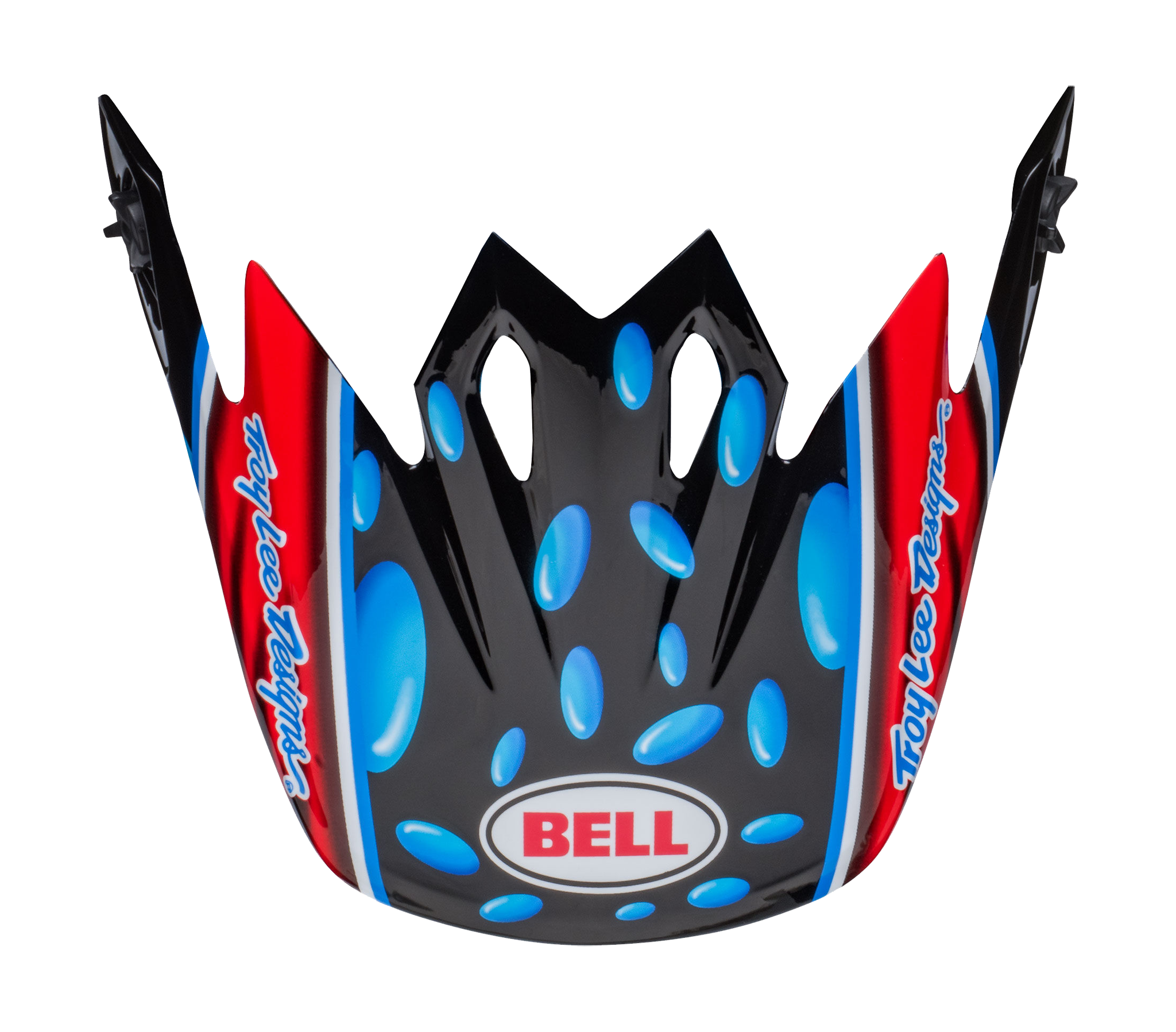 Bell Helmet Visor MX-9 Showtime - Black / Red
