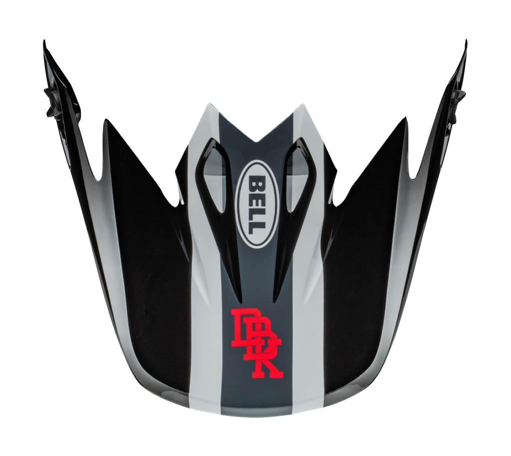 Bell Helmet Visor MX-9 Twitch DBK 24 - Black / White