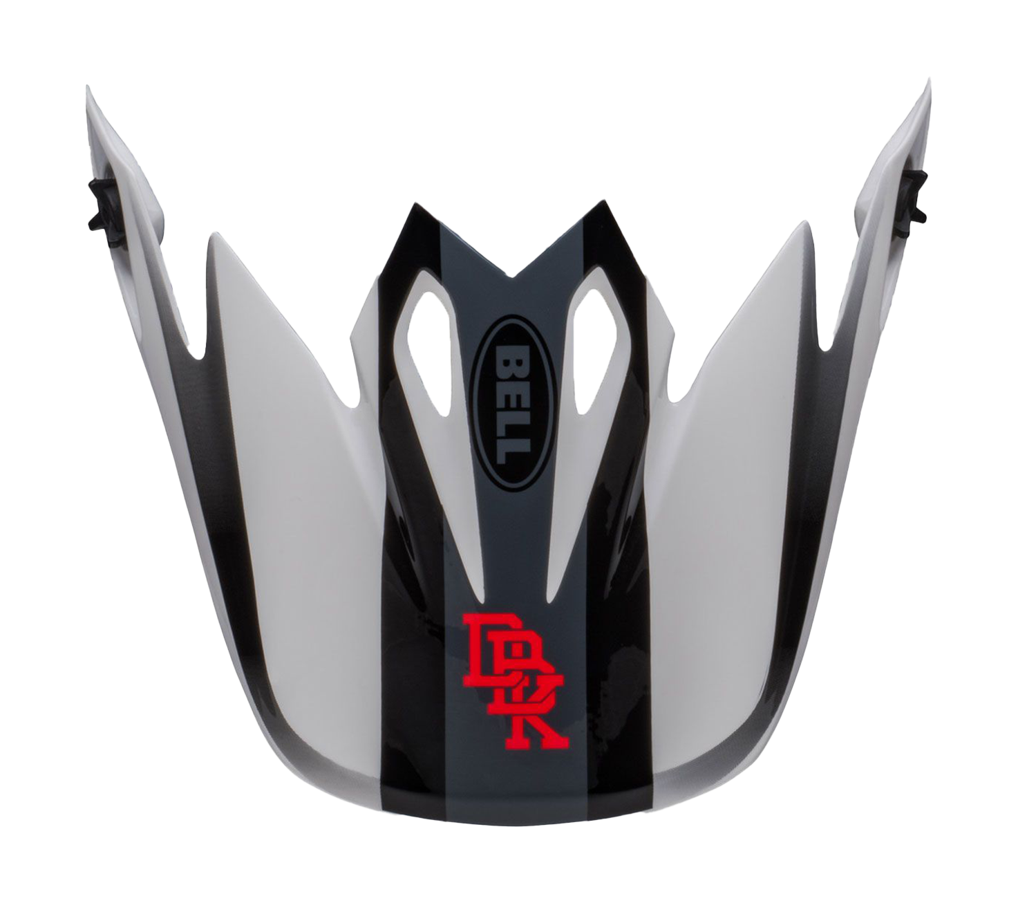 Bell Helmet Visor MX-9 Twitch DBK - White / Black
