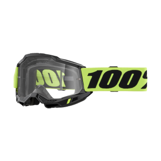 100% Motocross Goggle Accuri 2 Neon Yellow - Clear