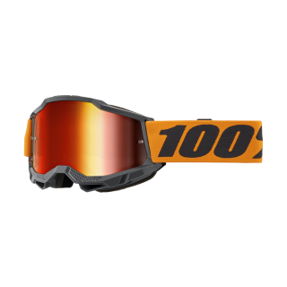 100% Motocross Goggle Accuri 2 Orange - Mirror Red