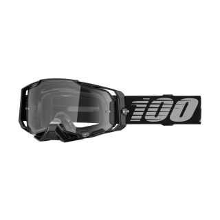 100% Motocross Goggle Armega Black - Clear