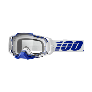 100% Motocross Goggle Armega Blue - Clear