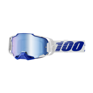 100% Motocross Goggle Armega Blue - Mirror Blue