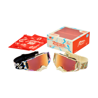 100% Motocross Goggle Armega Donut Jett Lawrence - Mirror Multi - 2 Pcs