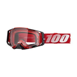 100% Motocross Goggle Armega Red - Clear