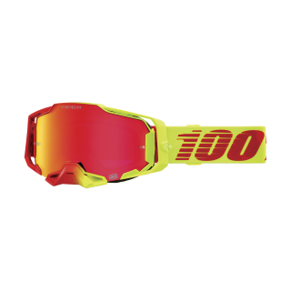 100% Motocross Goggle Armega Solaris - HiPER Mirror Red