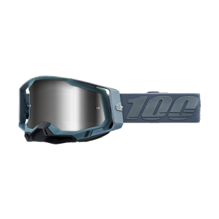 100% Motocross Goggle Racecraft 2 Battleship - Mirror Silver