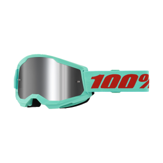 100% Motocross Goggle Strata 2 Maupiti - Mirror Silver