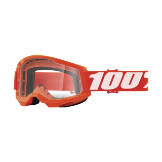100% Motocross Goggle Strata 2 Orange - Clear