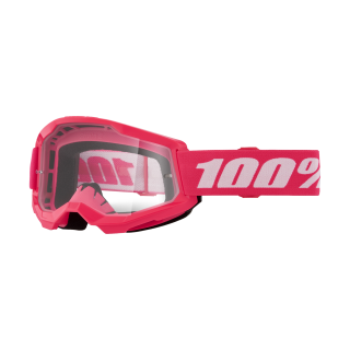 100% Motocross Goggle Strata 2 Pink - Clear
