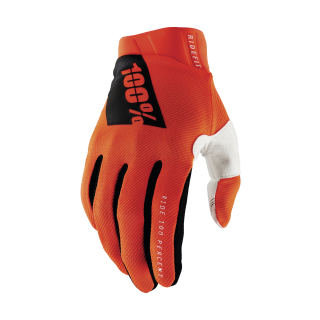 100% Motocross Gloves Ridefit - Fluo Orange